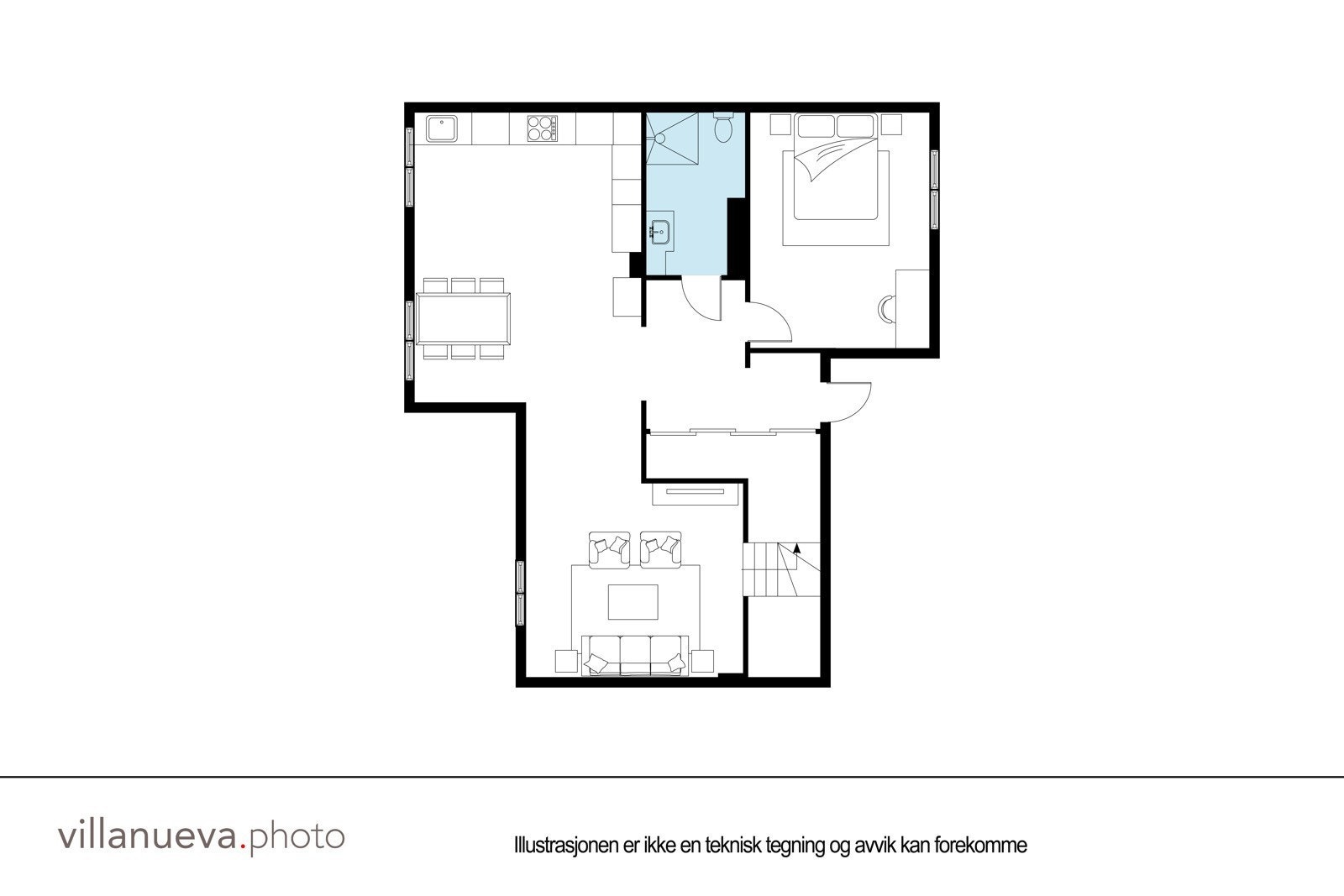 Plantegning 3.etasje. Galleribilde