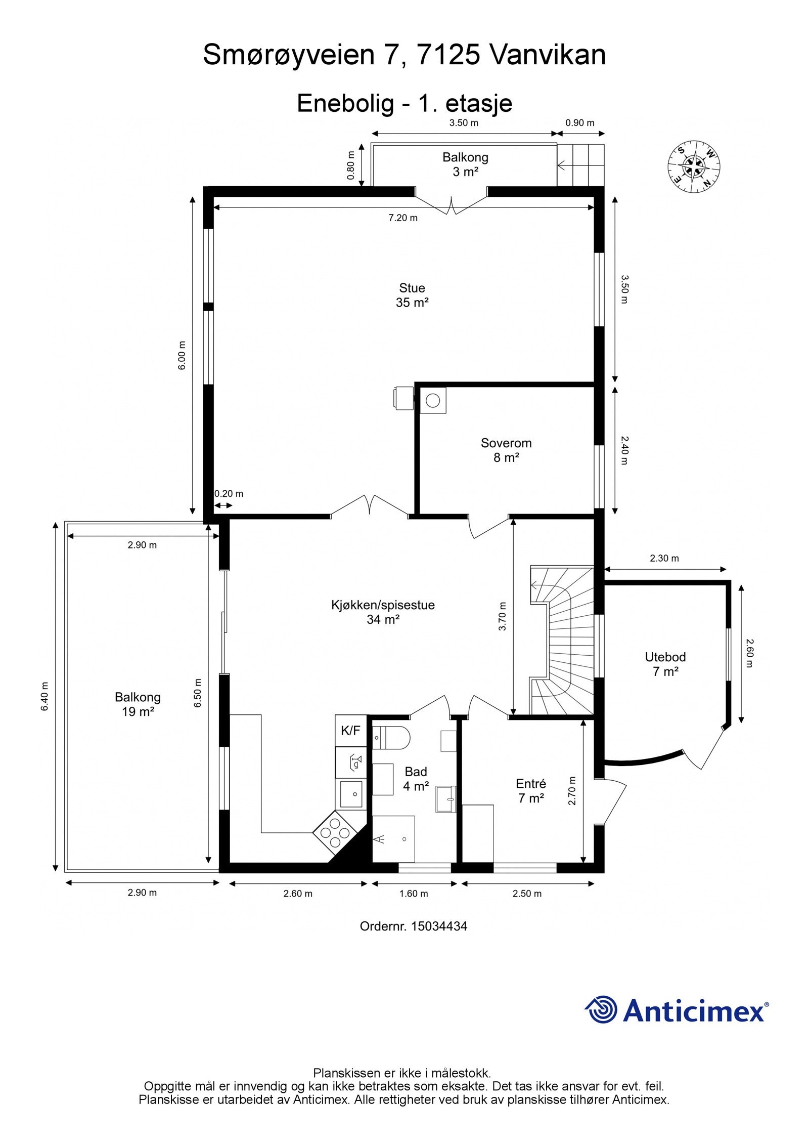 Plantegning 1.etasje Galleribilde