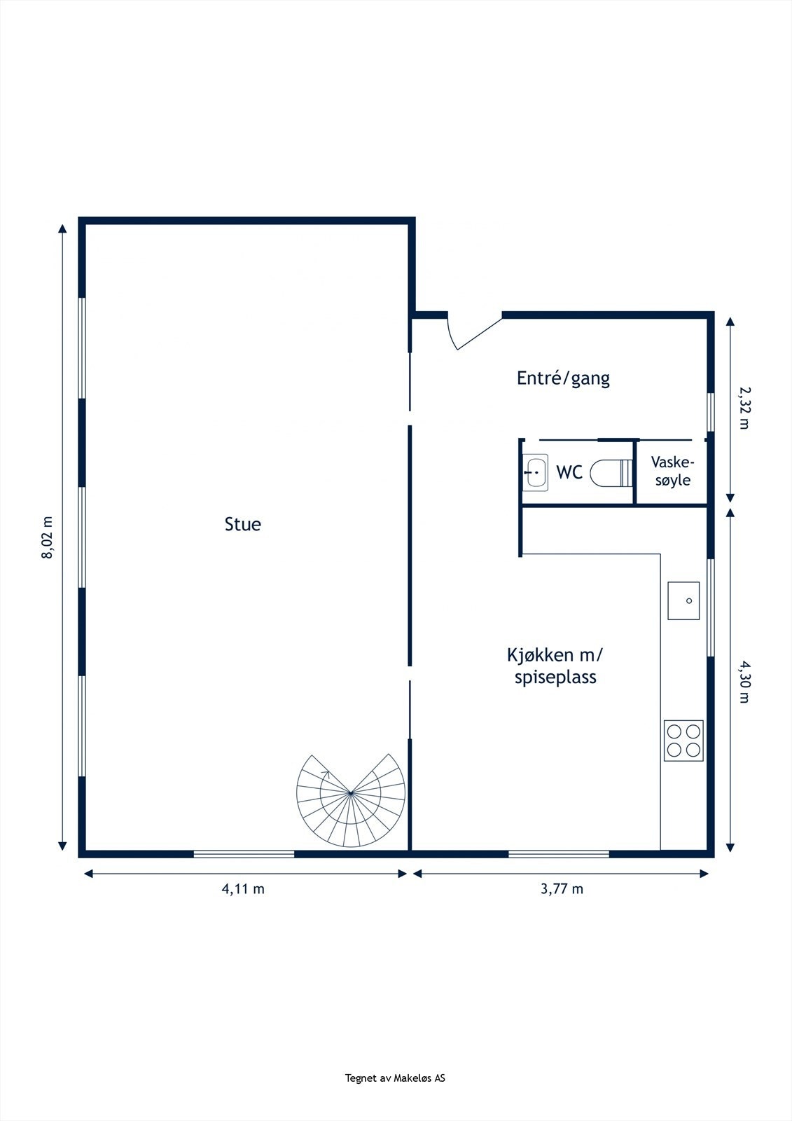 Plantegning 2.etasje. Galleribilde