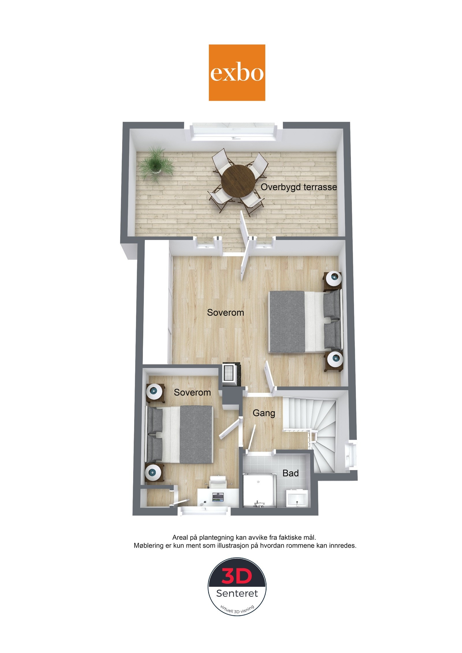 Plantegning lofsetasje. Galleribilde