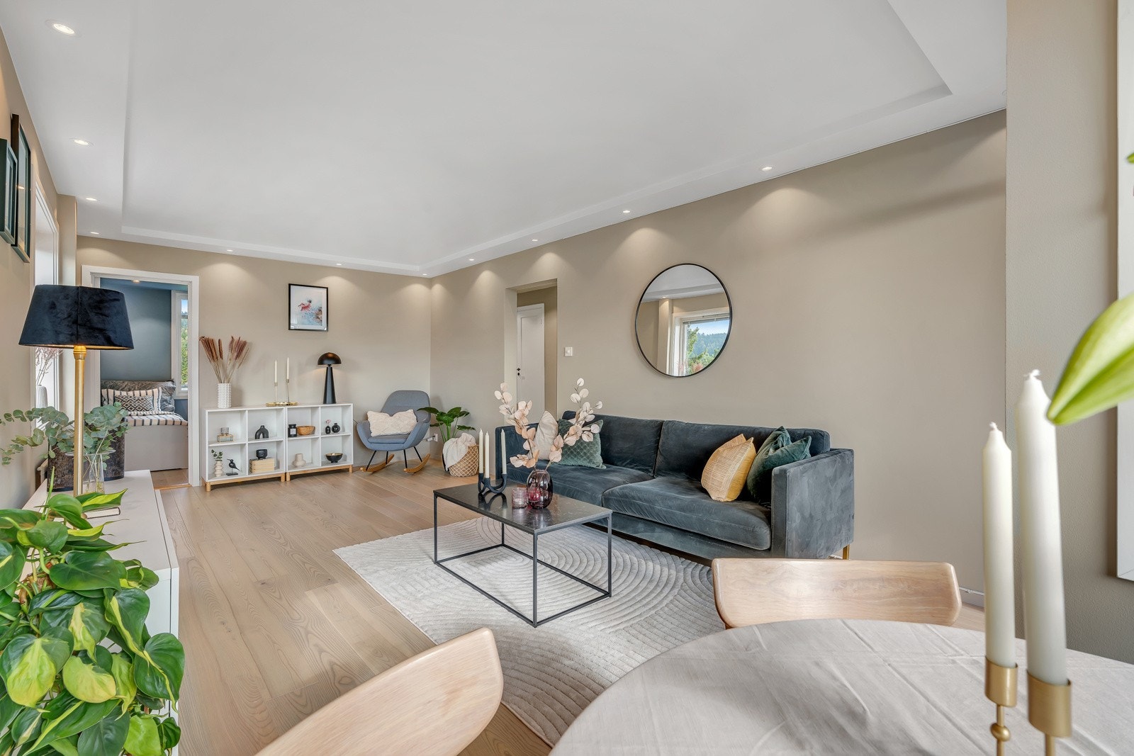 Det er plass til ønsket møblement og oppdeling i naturlige soner. Galleribilde