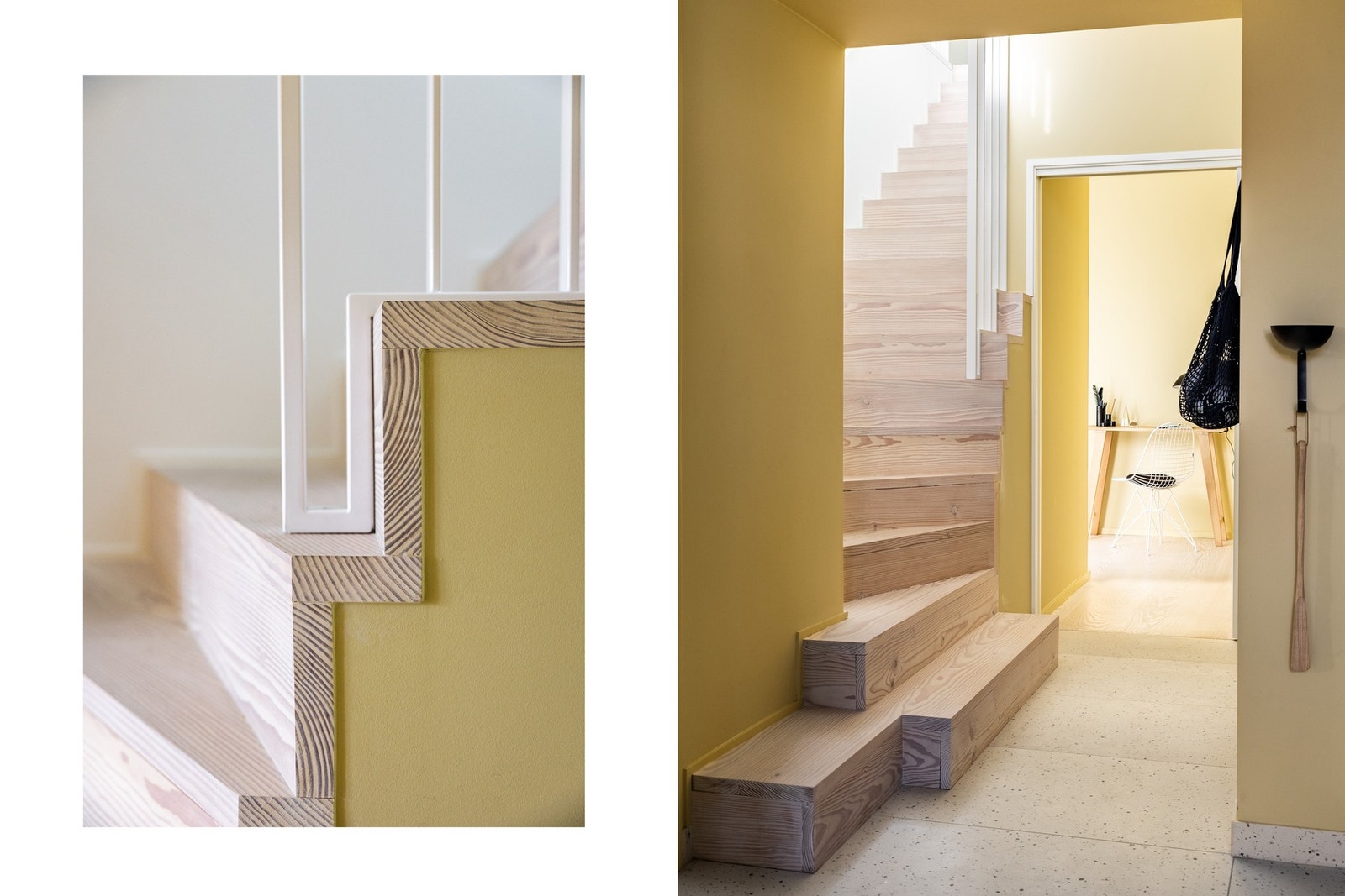 Nydelig trapp i heltre av Dinesen Douglas Gran. Galleribilde