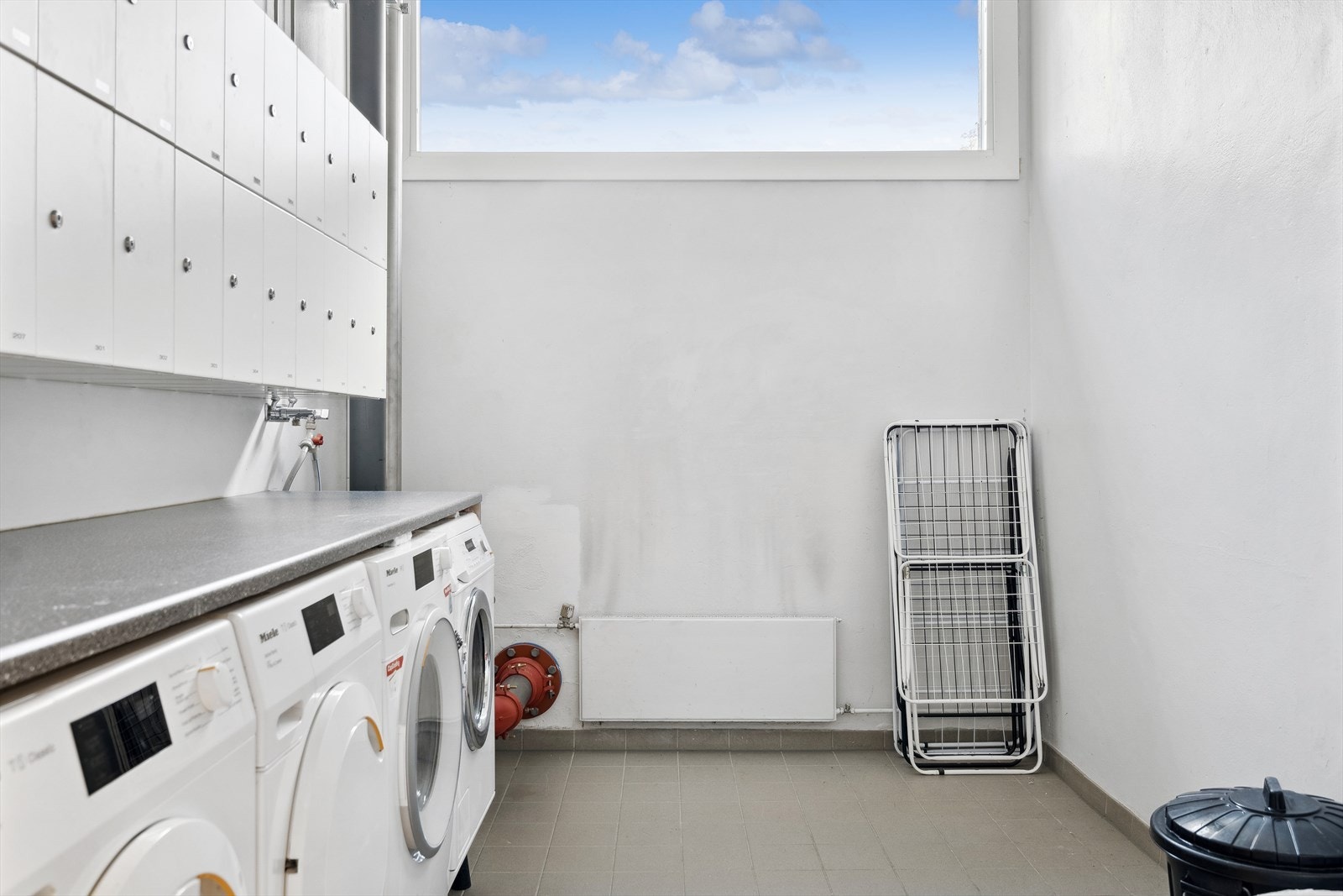 Felles vaskerom til benyttelse av beboere. Galleribilde