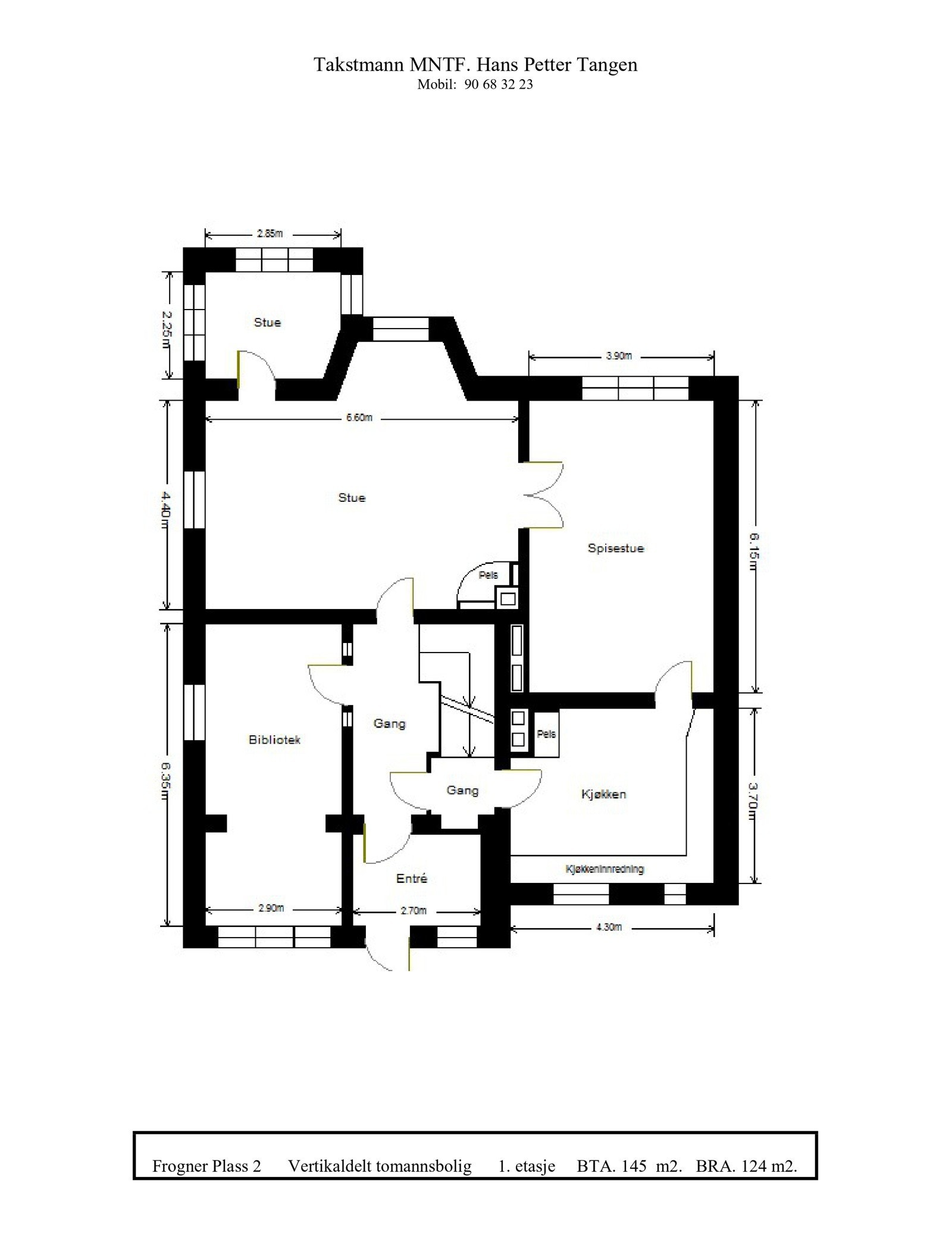 Plantegning - 1. etasje Galleribilde