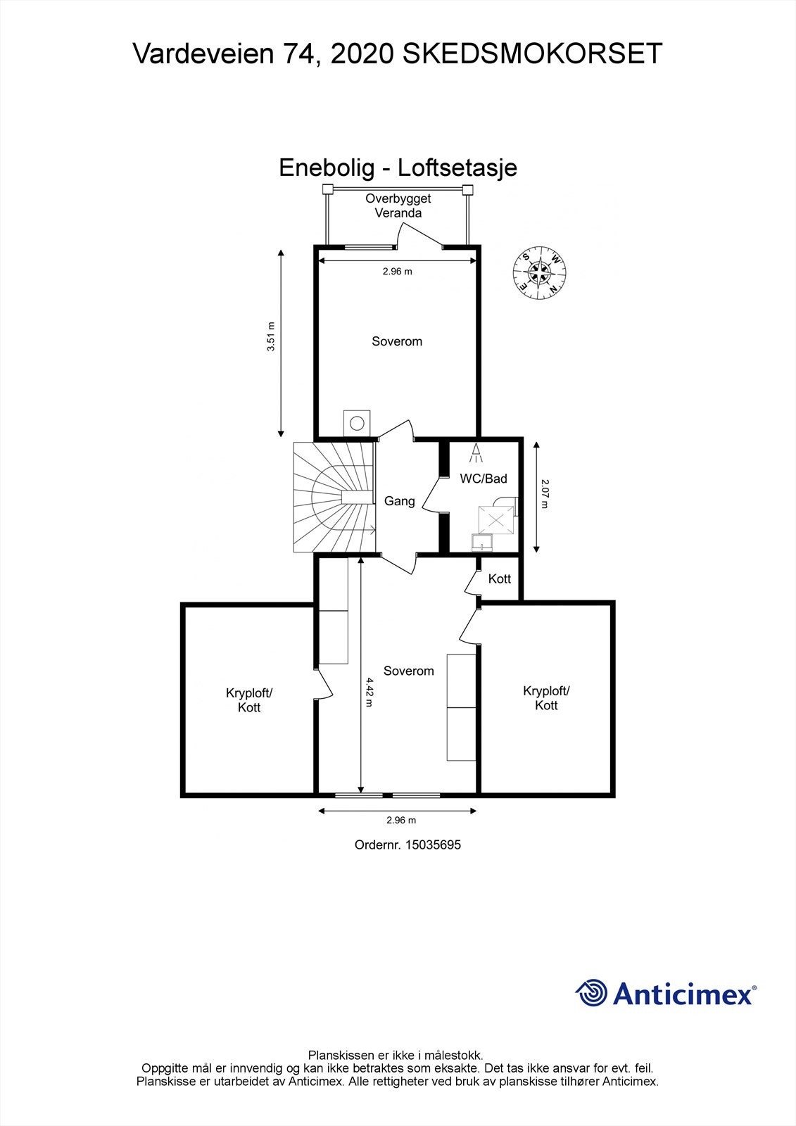 Plantegning 2.etg. Galleribilde