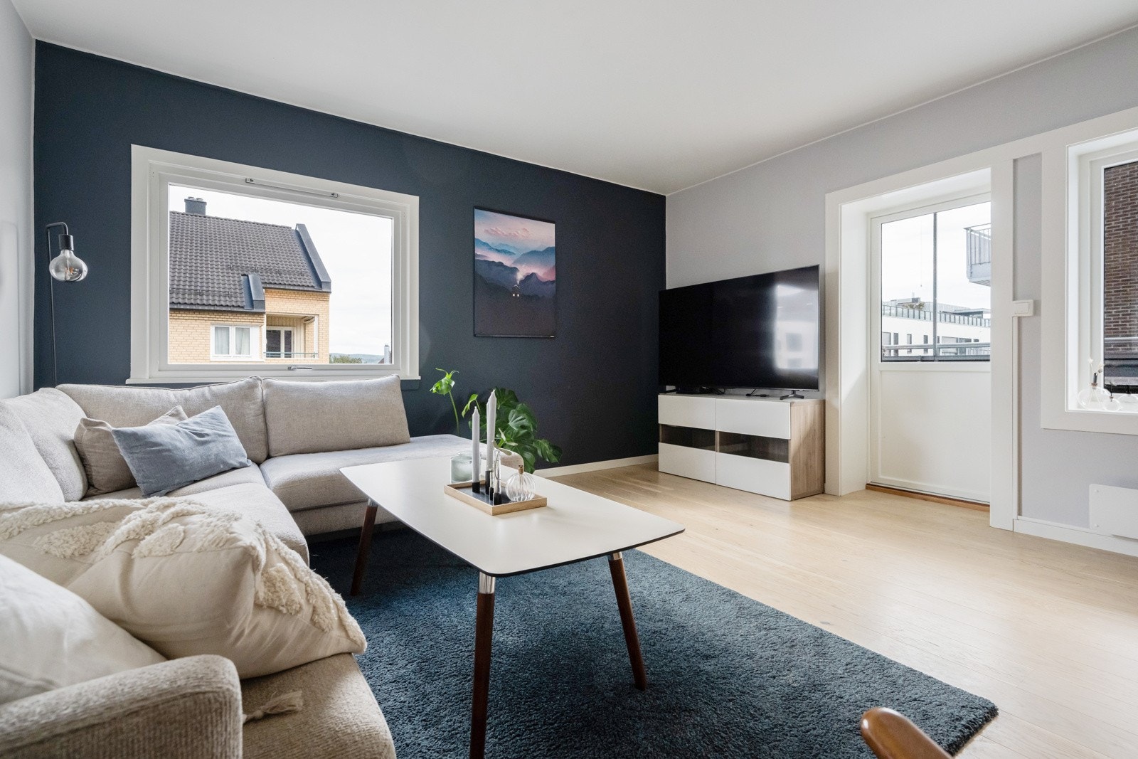 Leiligheten er betydelig pusset opp i 2019. Galleribilde