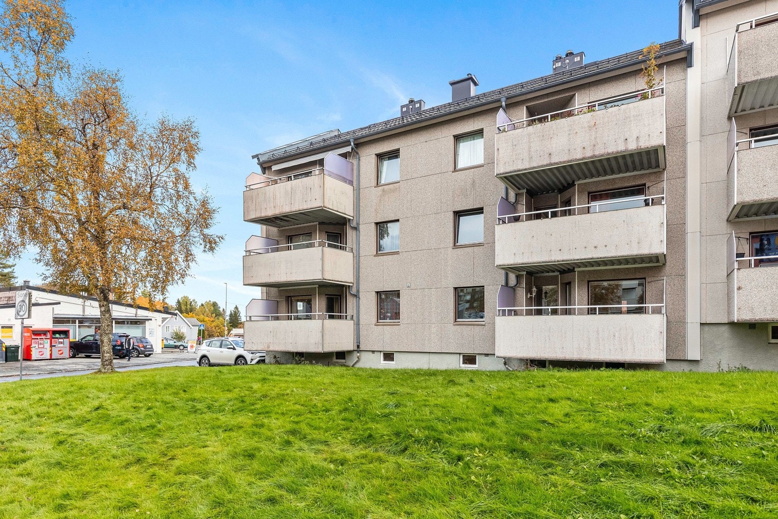 Fasaden til bygget per dags dato. Galleribilde