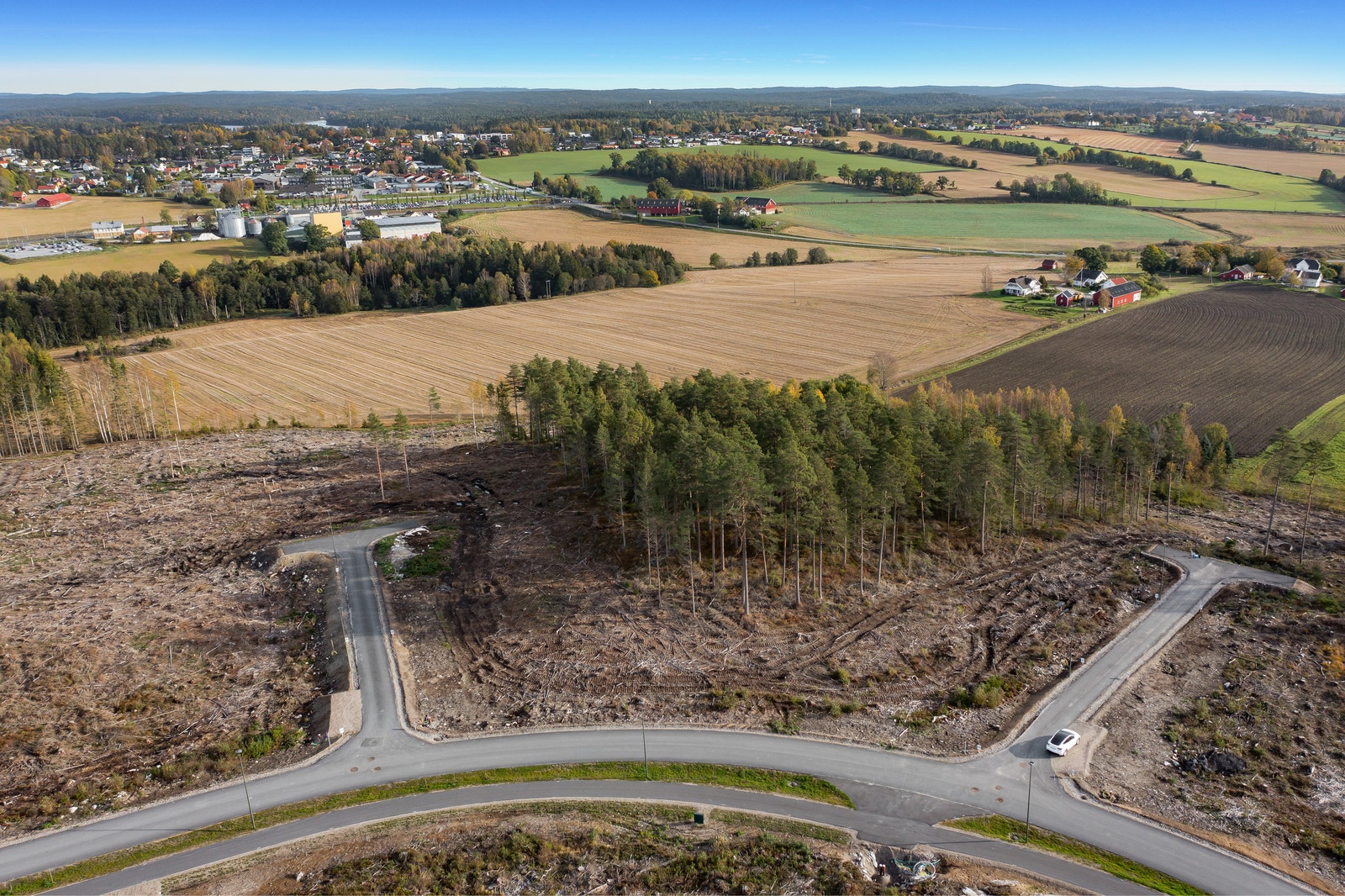 Strømnesåsen skal utvikles til å bli et stort nytt boligfelt i Råde. Galleribilde