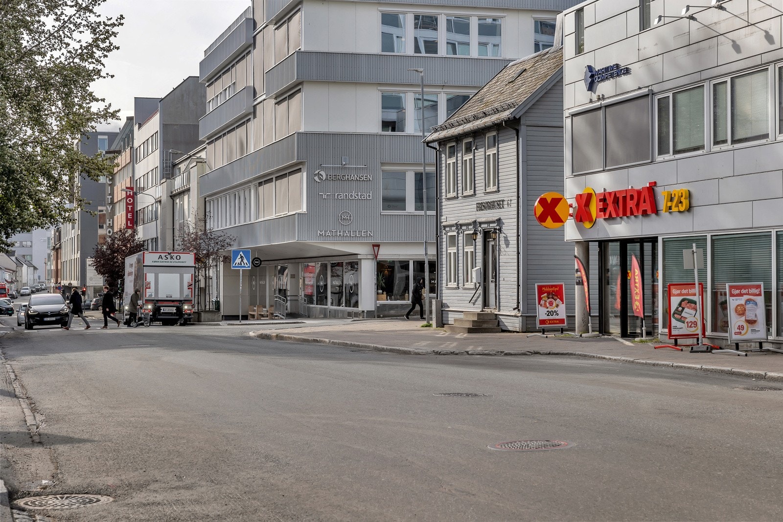 Like ved finner du en rekke forretninger og restauranter Galleribilde
