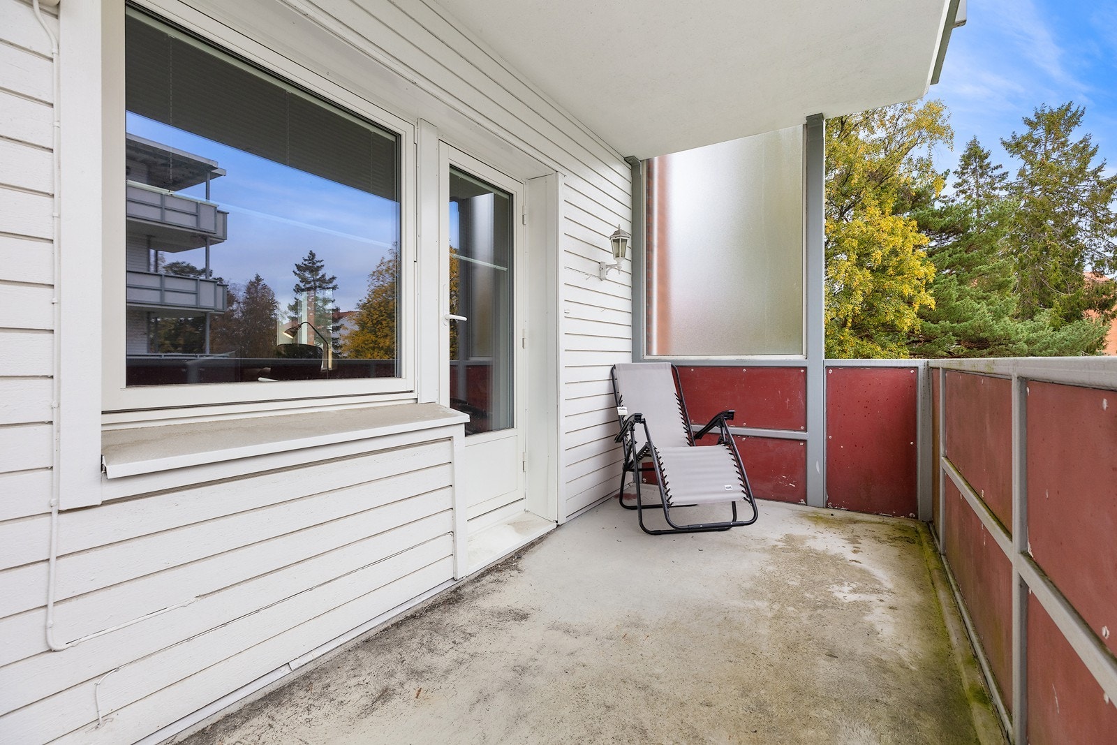 Romslig balkong på 9 kvm. Galleribilde