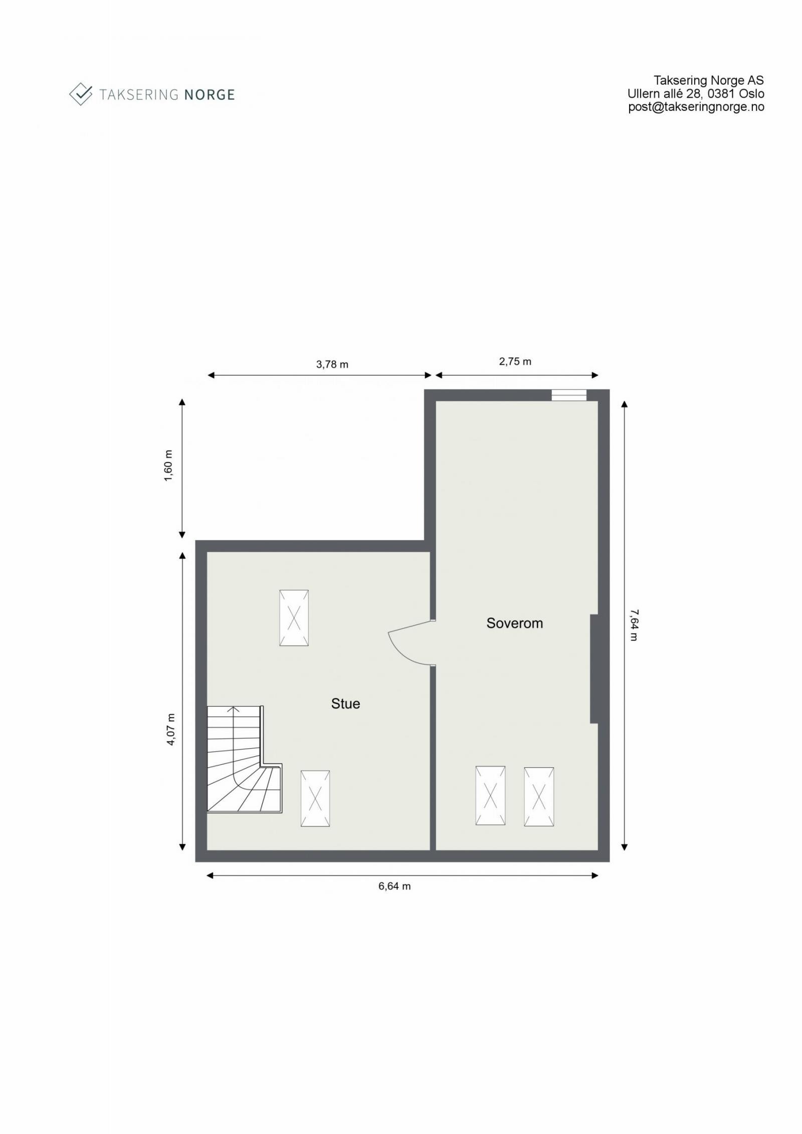 Planskisse loft Galleribilde