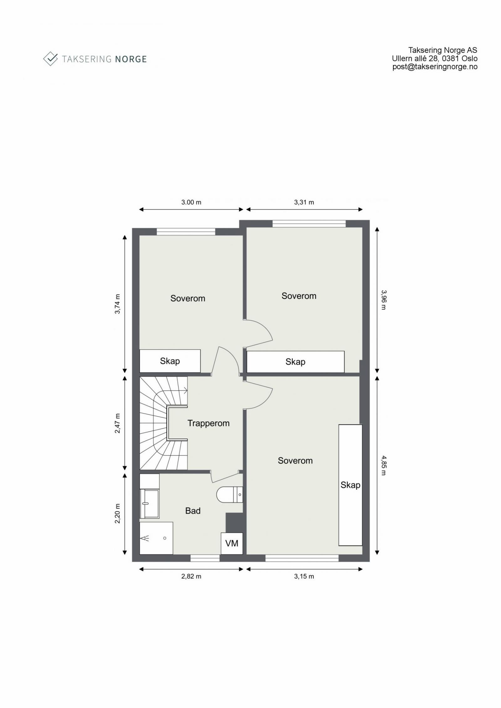 Planskisse 2. etasje Galleribilde