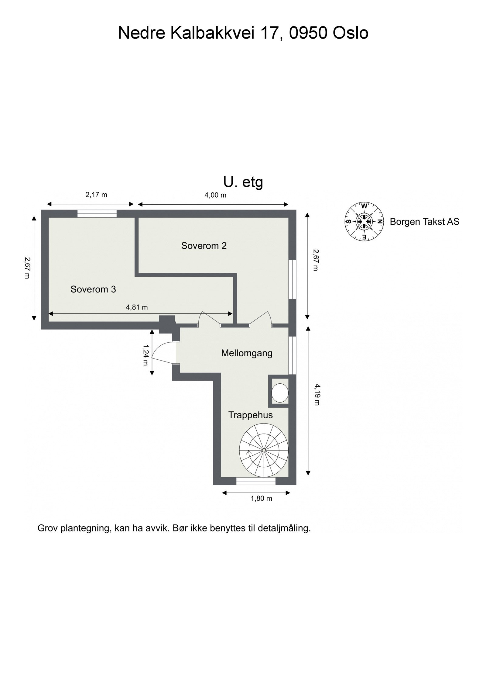 Planløsning kjelleretasje. Galleribilde