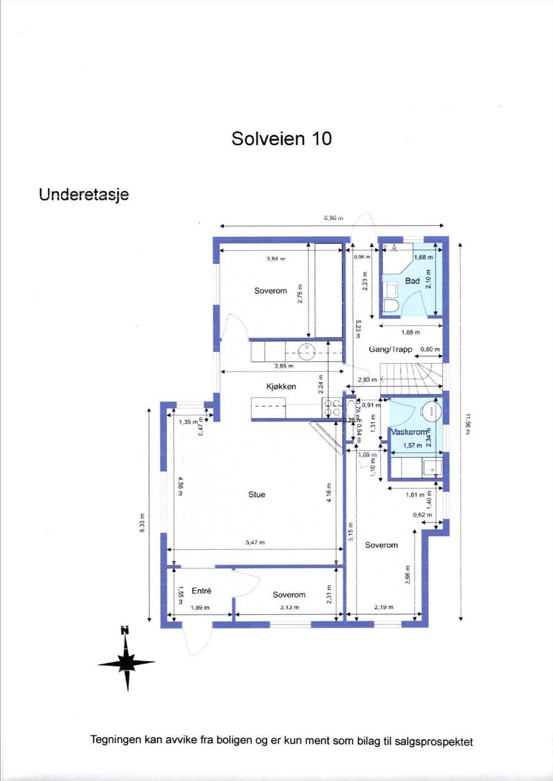 Plantegning underetasje. Galleribilde