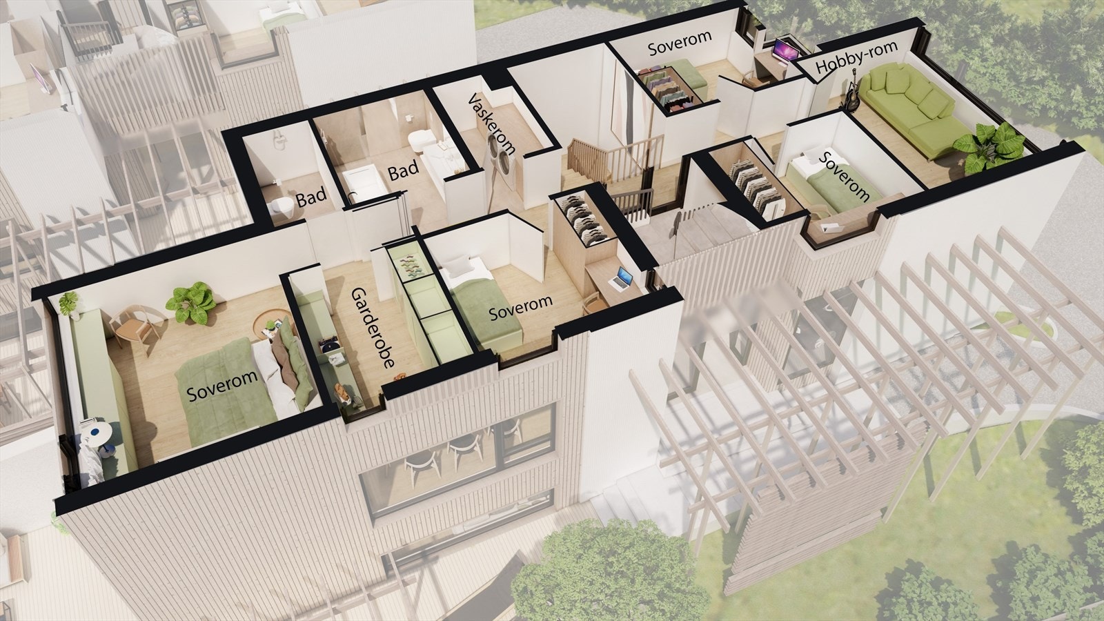 Plantegning 3.etg. Galleribilde