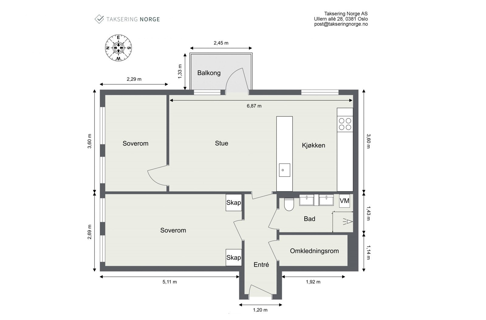 Plantegning Galleribilde
