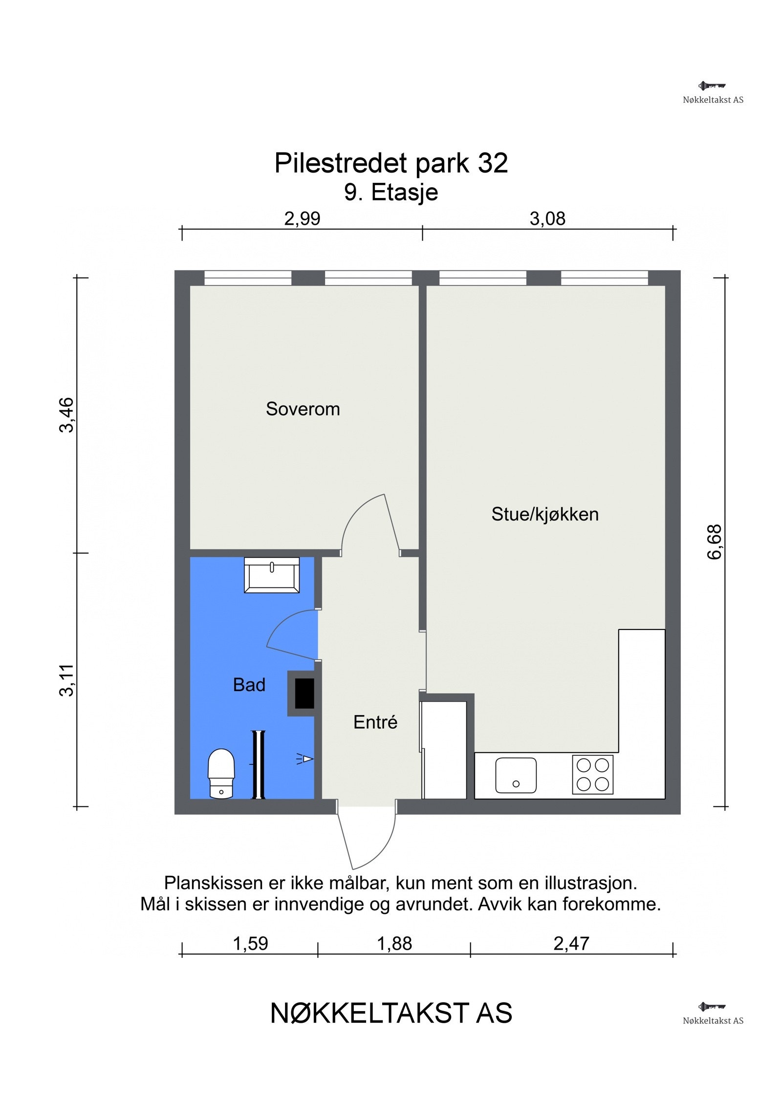 Plantegning Galleribilde
