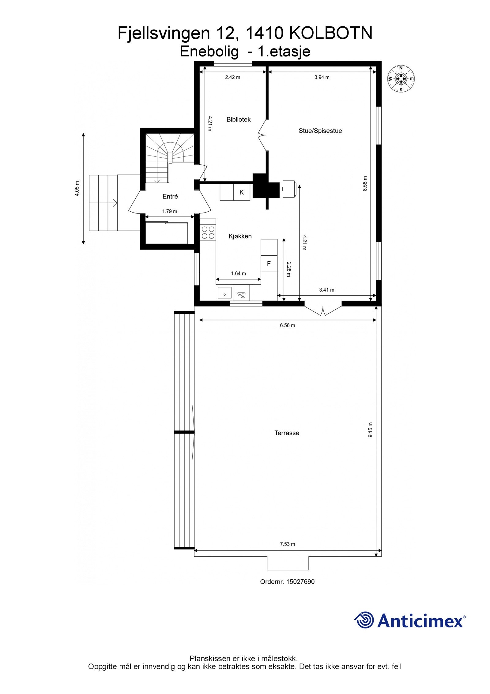 Plantegning 1.etasje. Galleribilde