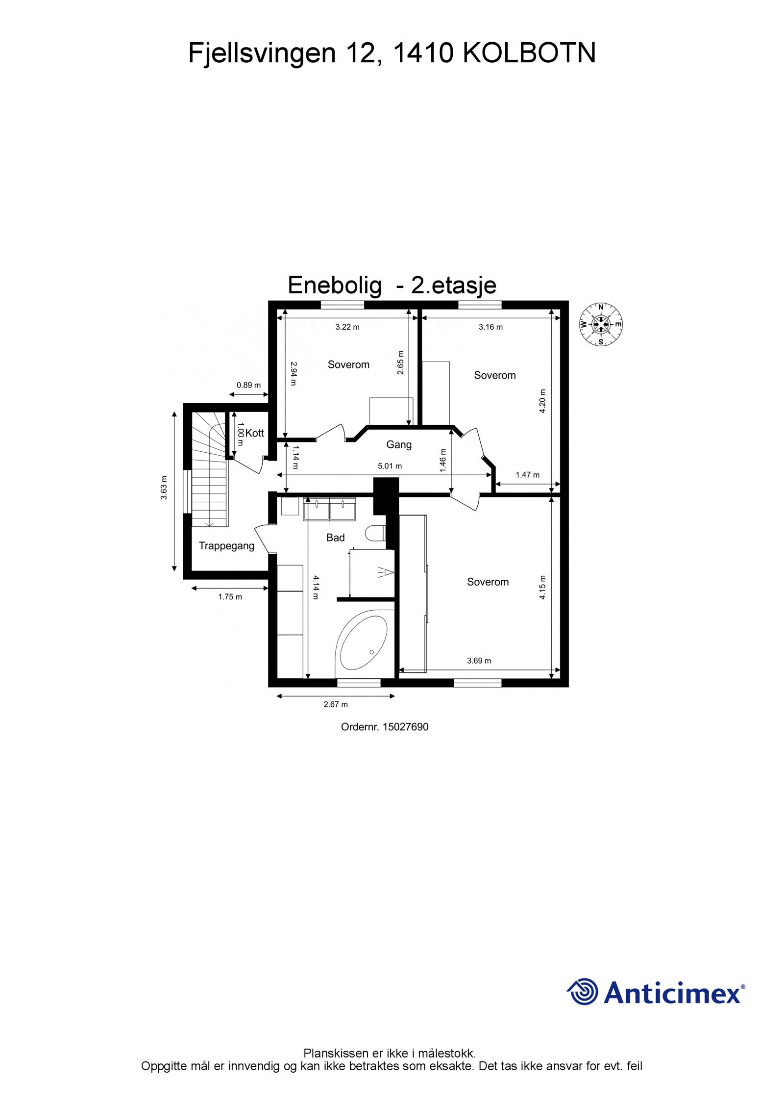 Plantegning 2. etasje. Galleribilde