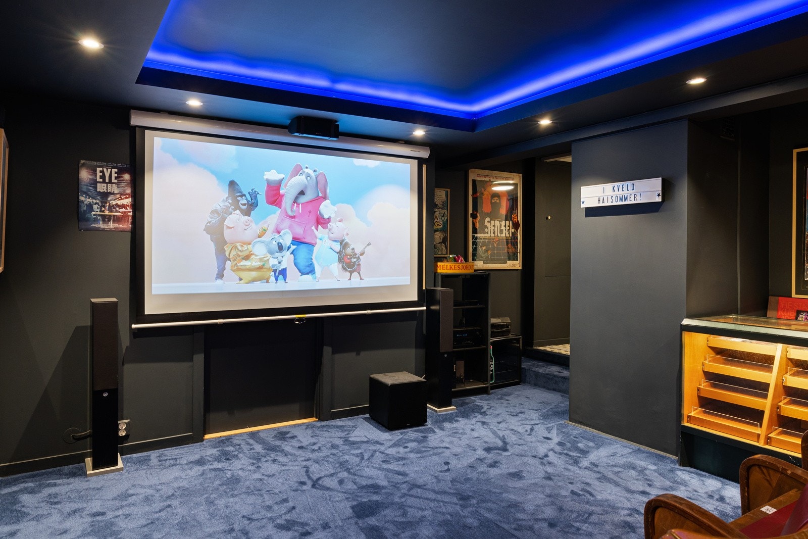 Kinoen i underetasjen har tidligere vært utleiedel og har egen inngang. Galleribilde