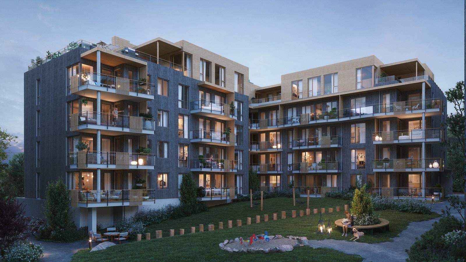 Illustrasjonsbilde fasade hus E Galleribilde