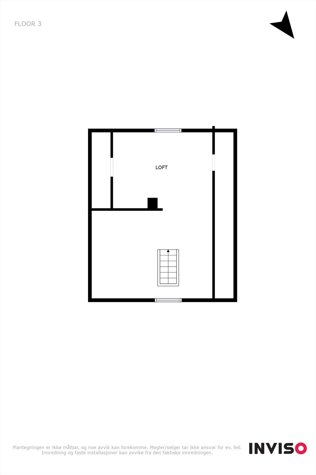 Plantegning loft Galleribilde