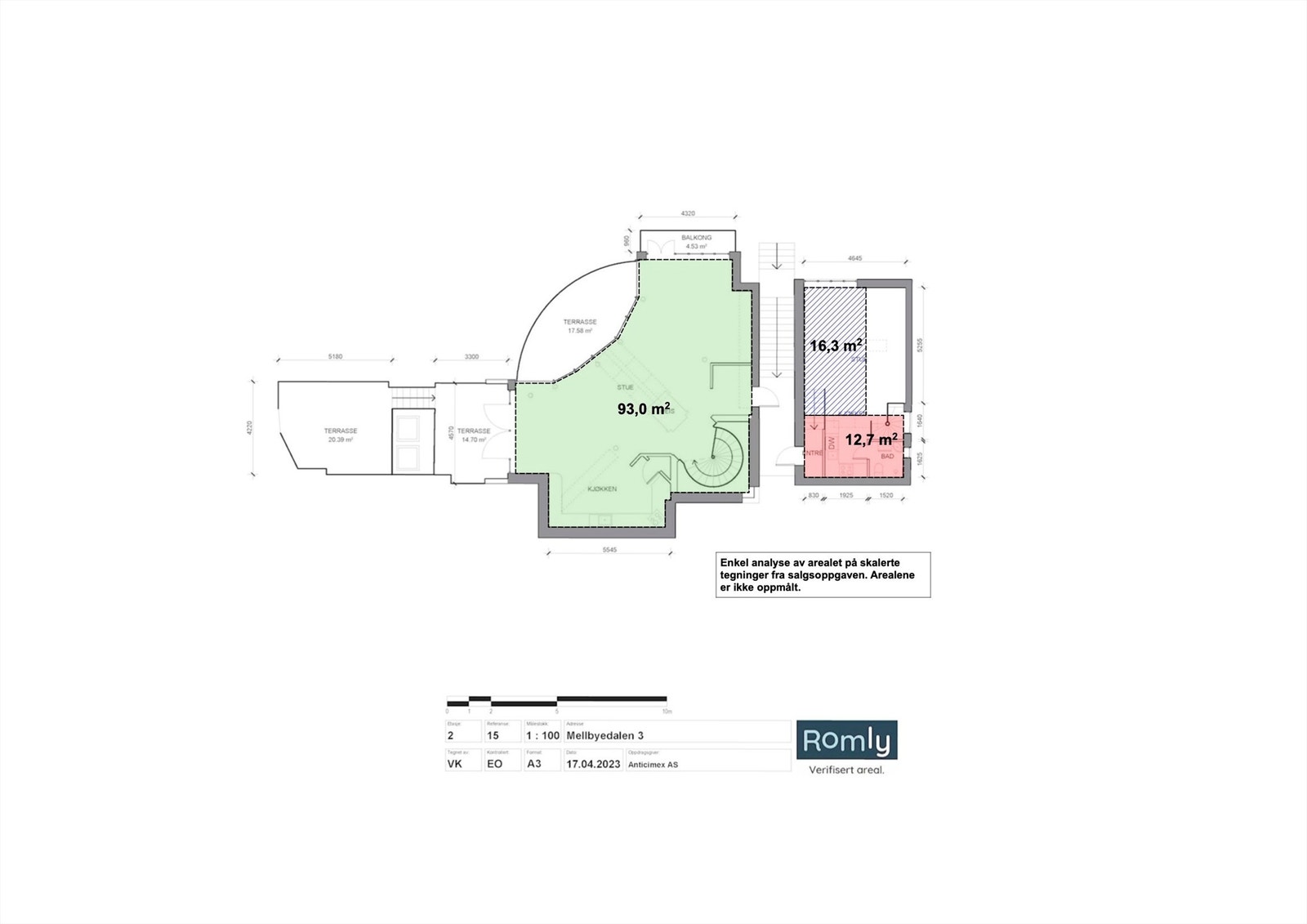 2 etasje Mellbyedalen. Galleribilde