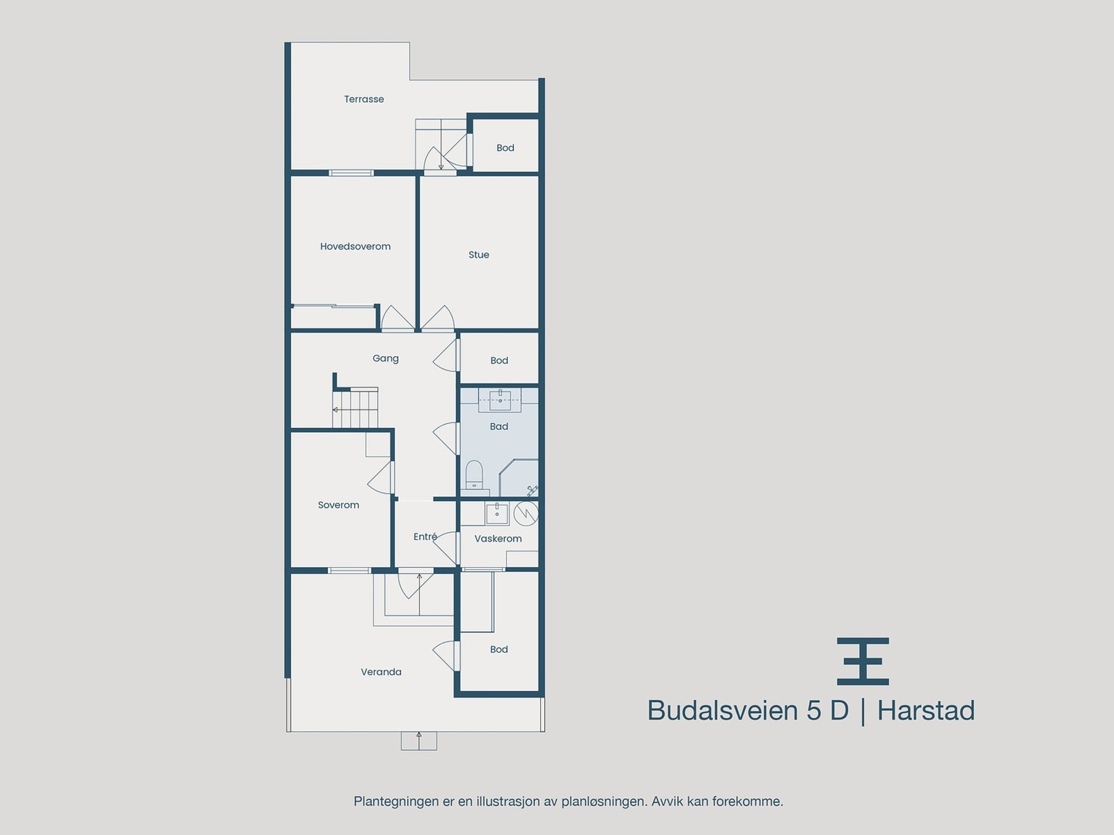 Plantegning underetasje Galleribilde