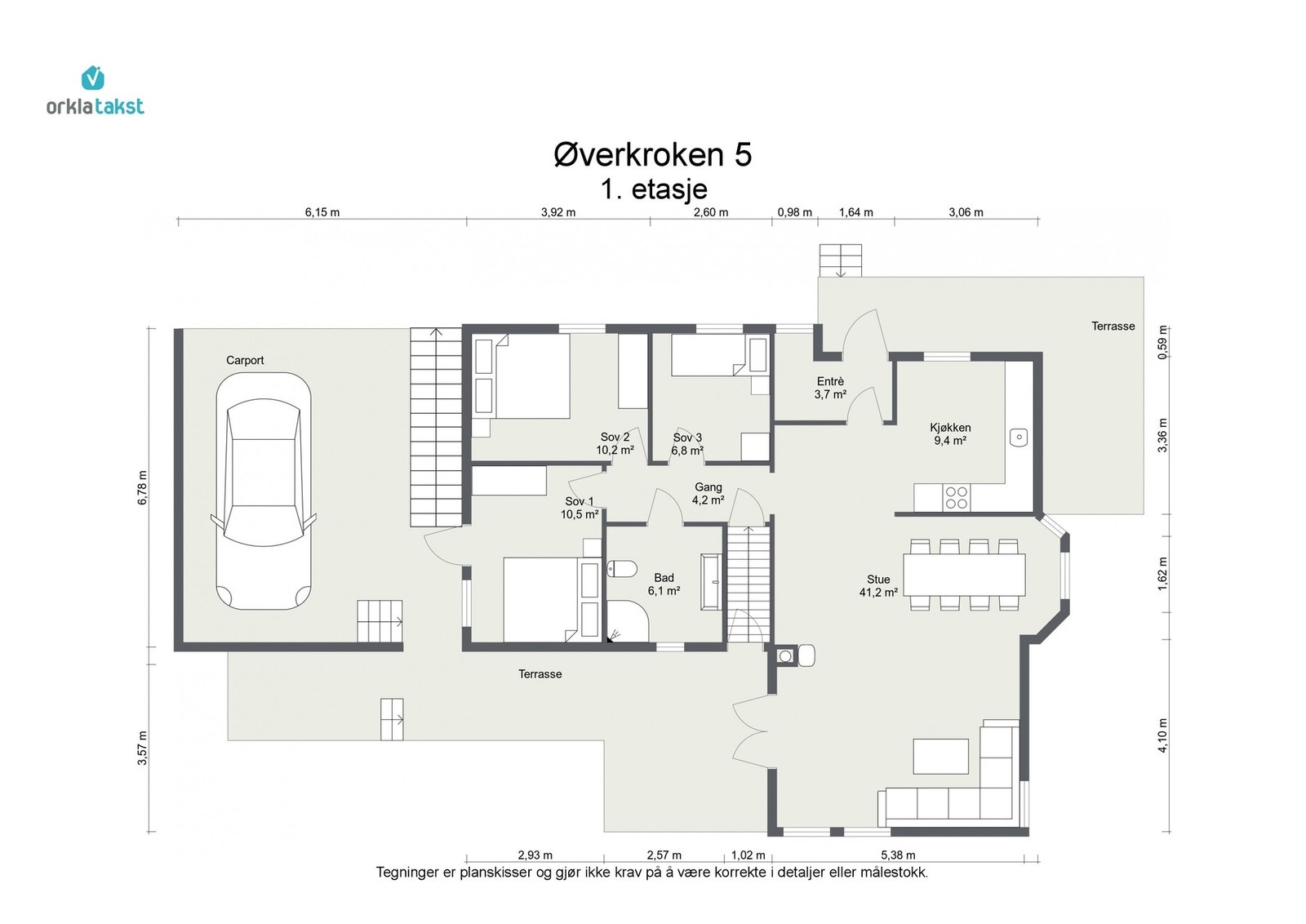 Planskisse 1. etasje Galleribilde
