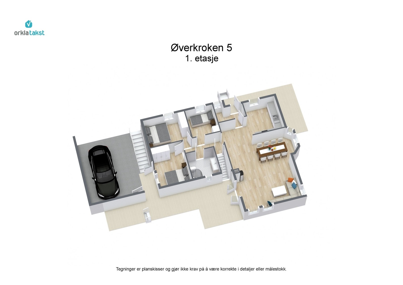 Planskisse 1. etasje Galleribilde