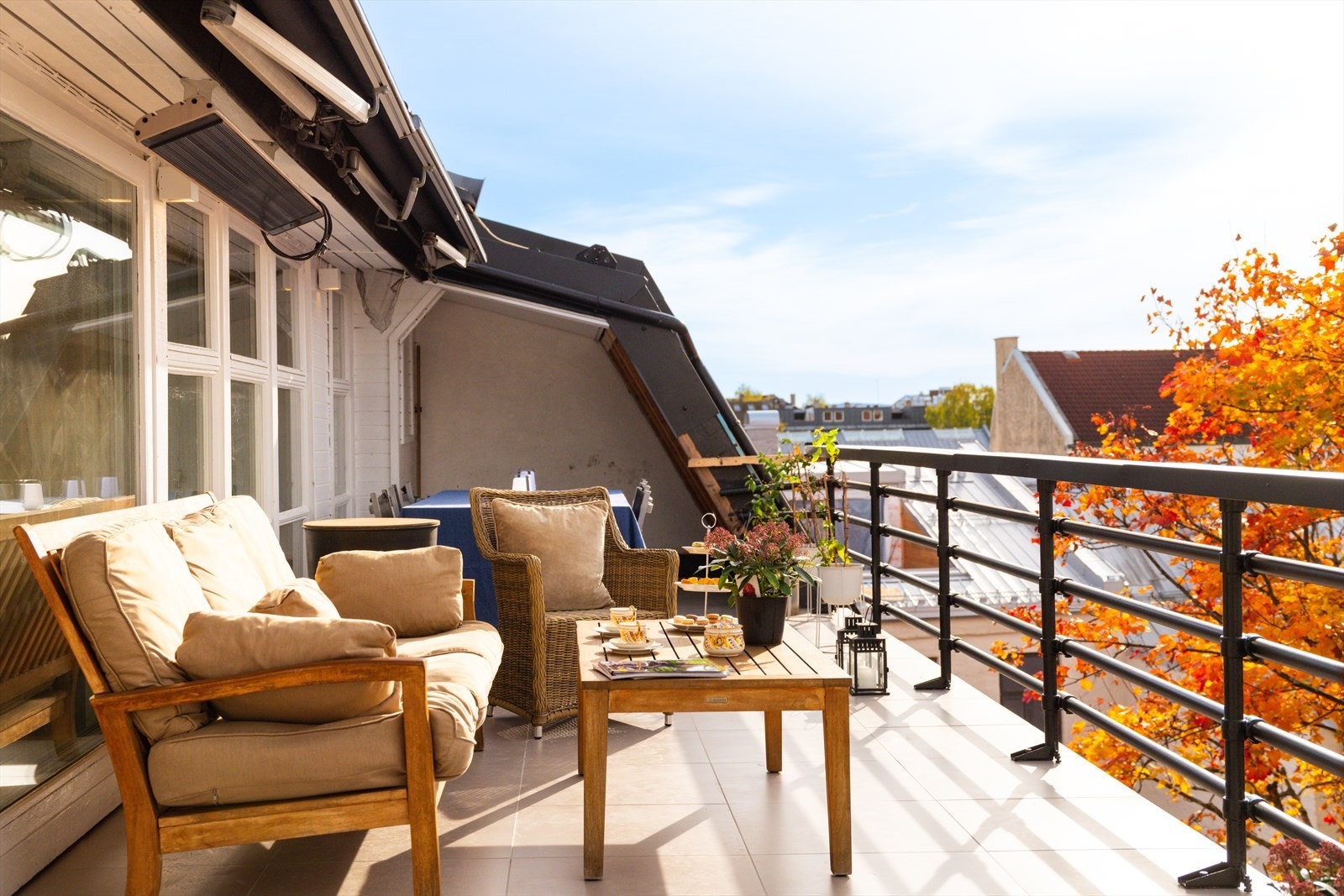 Fantastisk solrik takterrasse på ca. 35m2 Galleribilde