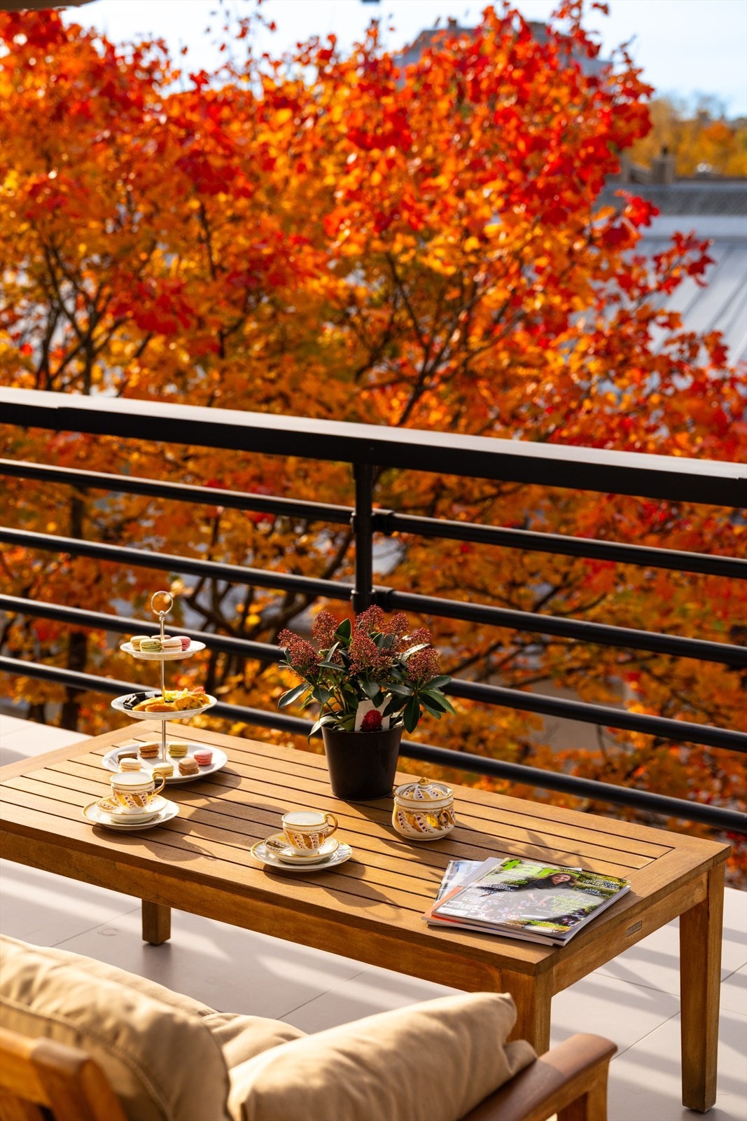 Detaljbilde fra terrassen. Galleribilde