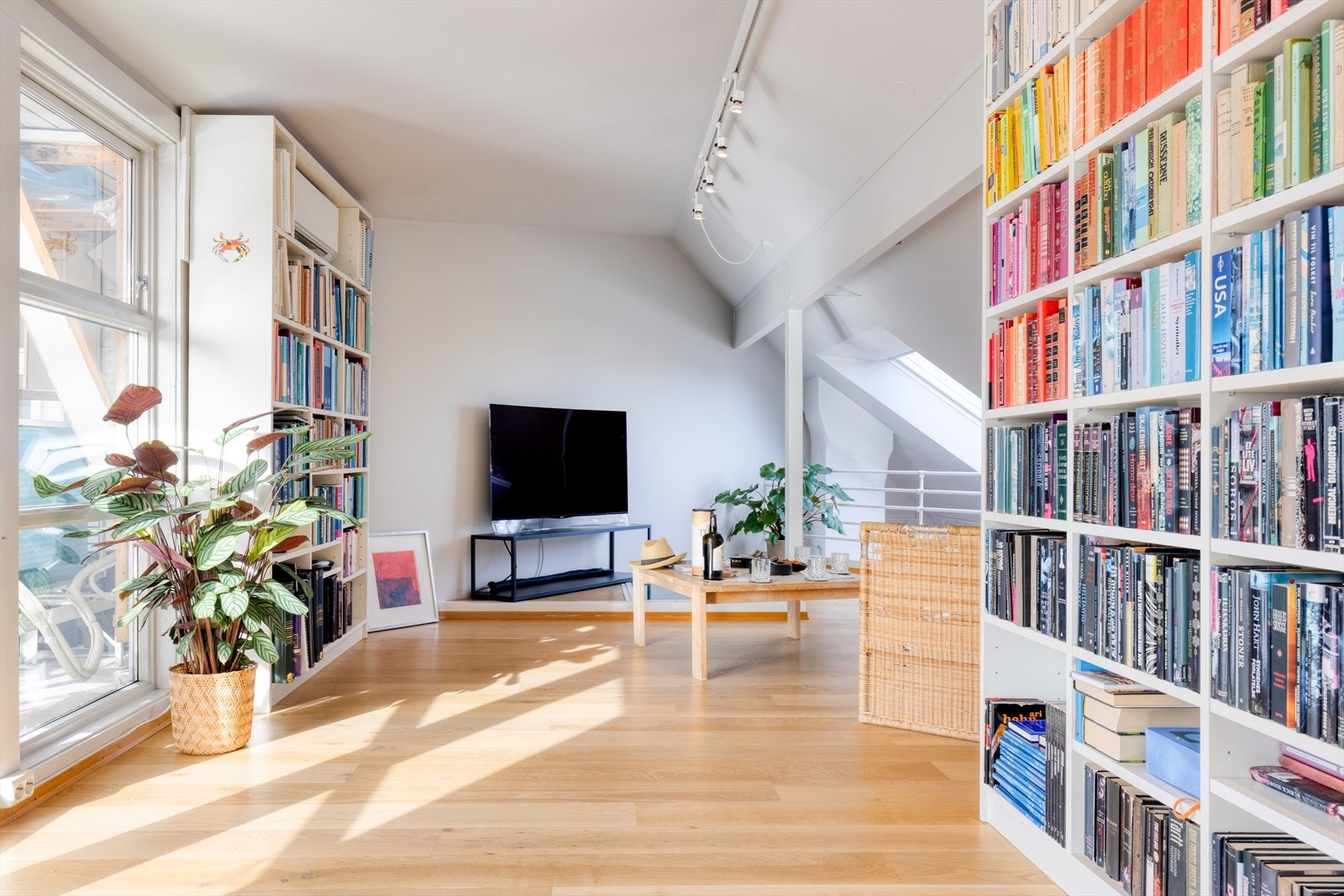 Her oppe finner du en hyggelig tv-stue, 2 soverom og vaskerom med dusjmulighet. Galleribilde