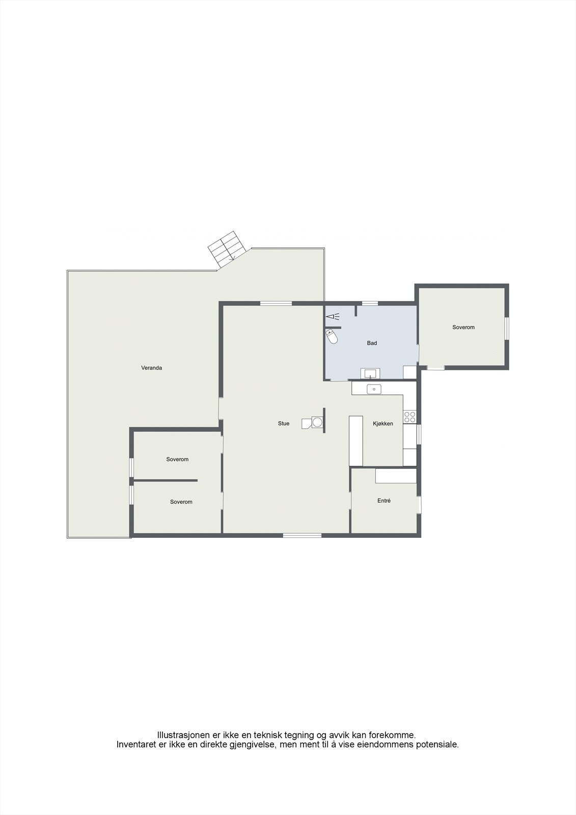 Plantegning bolig Galleribilde