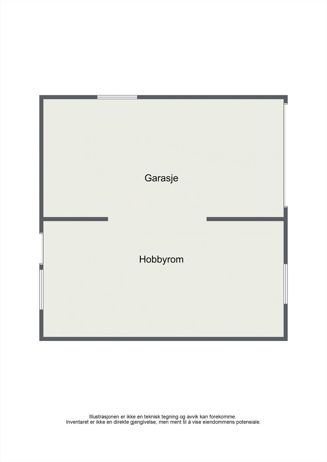 Plantegning garasje Galleribilde