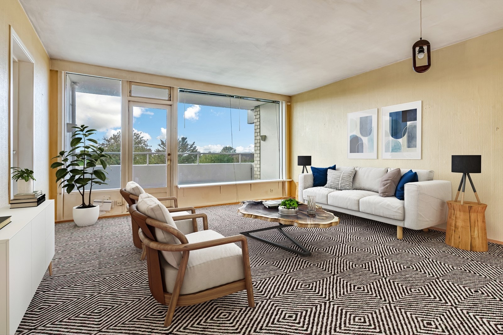 Stue - Forslag til møblering Galleribilde