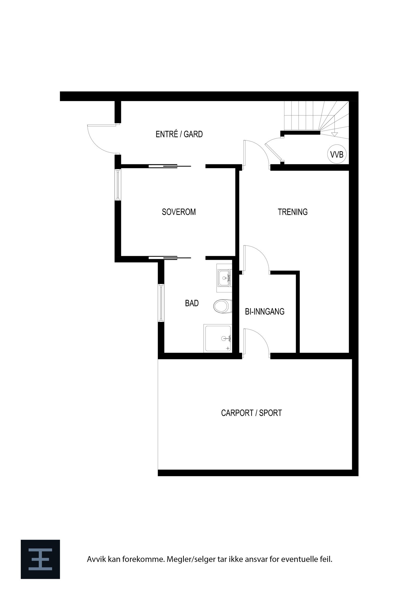 Plantegning - u.etg. Galleribilde