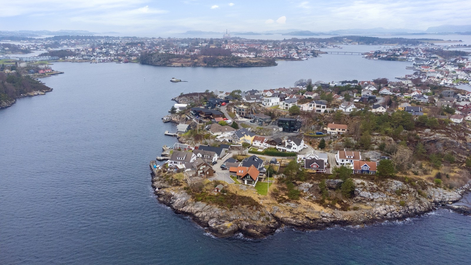Boligen sett fra luften. Galleribilde