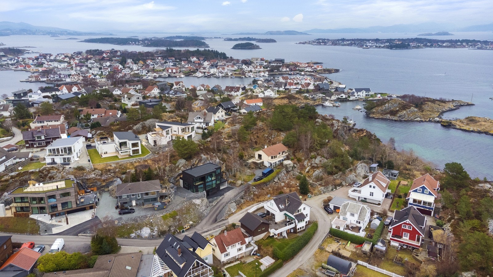 Boligen sett fra luften. Galleribilde