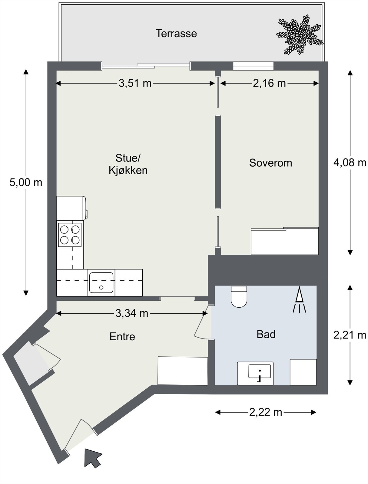 Plantegning. Galleribilde