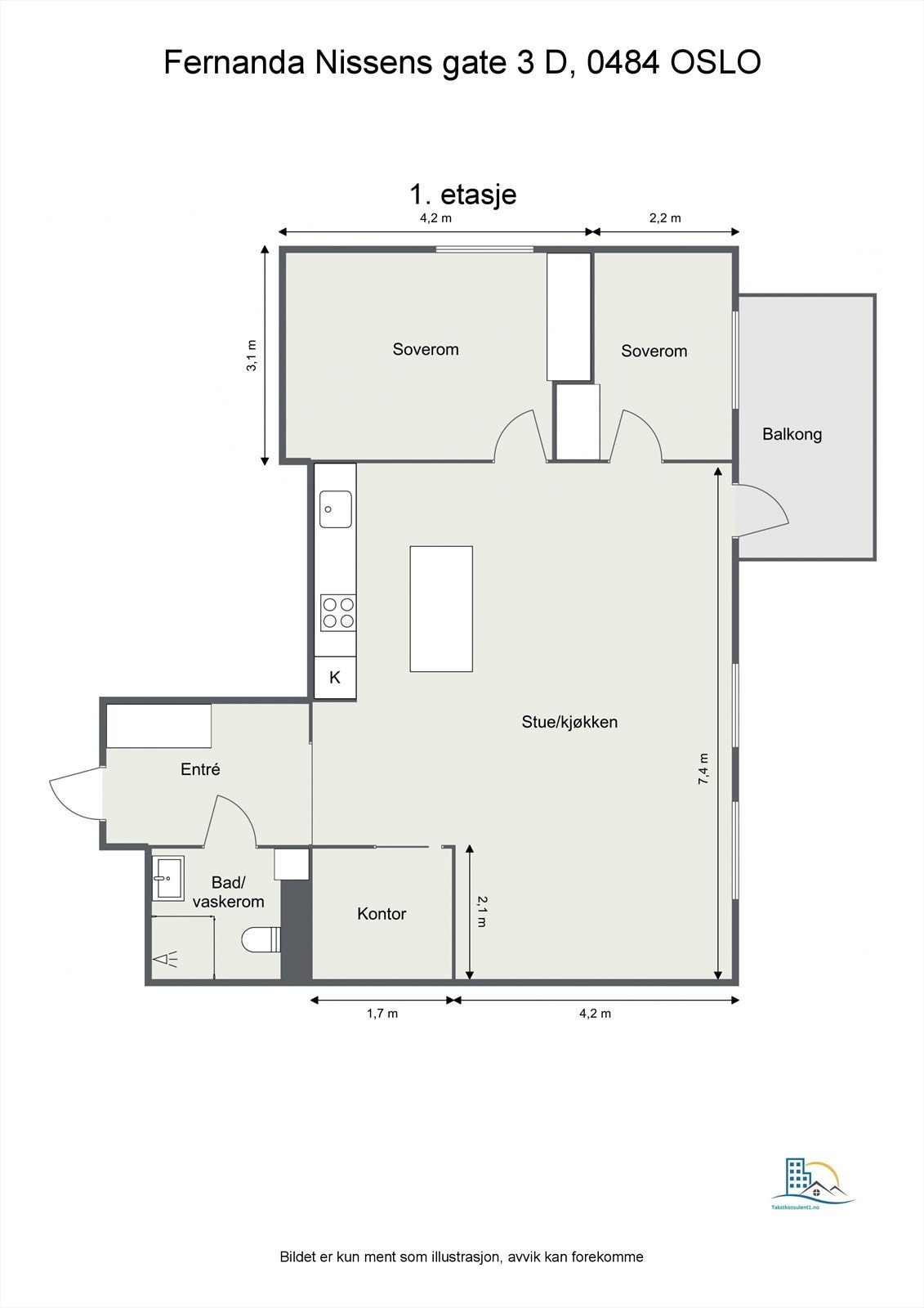 Plantegning til orientering. Galleribilde