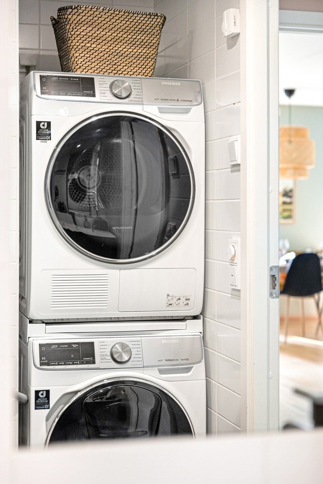 Det er opplegg for vaskemaskin. Galleribilde