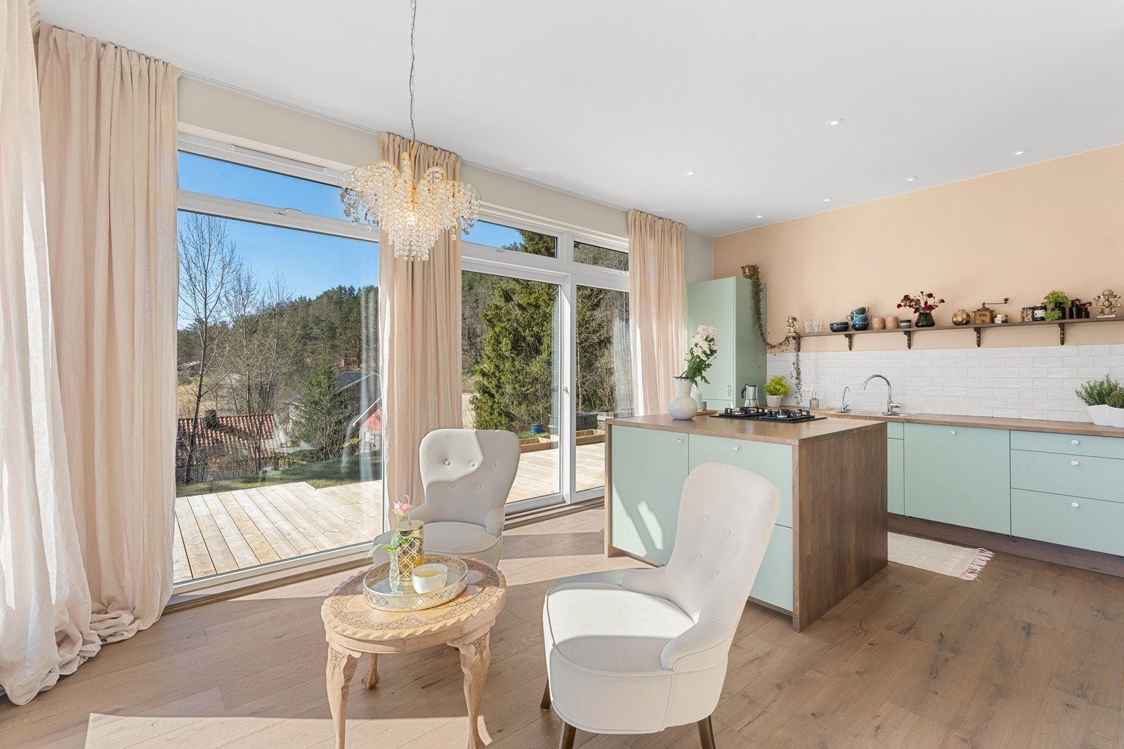 Utgang til terrasse. Galleribilde