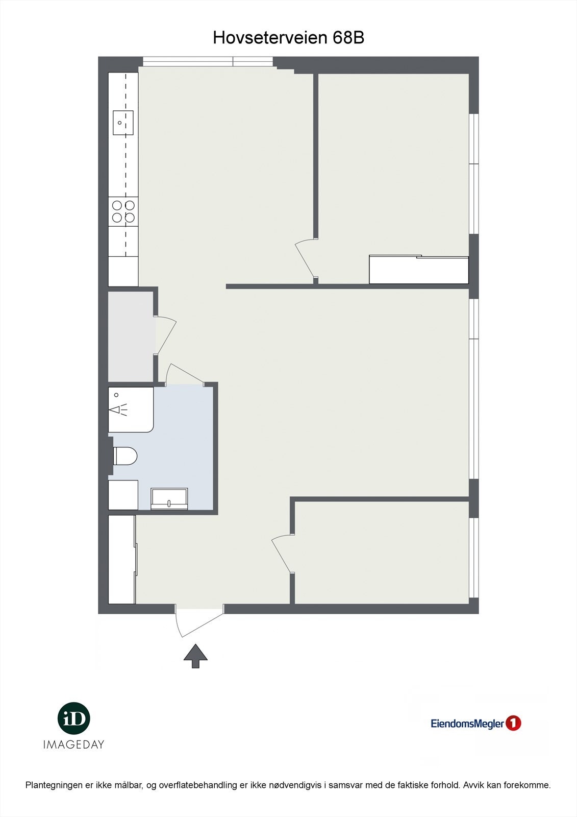 Leiligheten har en fin planløsning med store, luftige rom og store vindusflater. Galleribilde