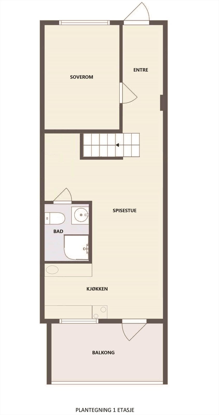 Plantegning 1 etasje Galleribilde