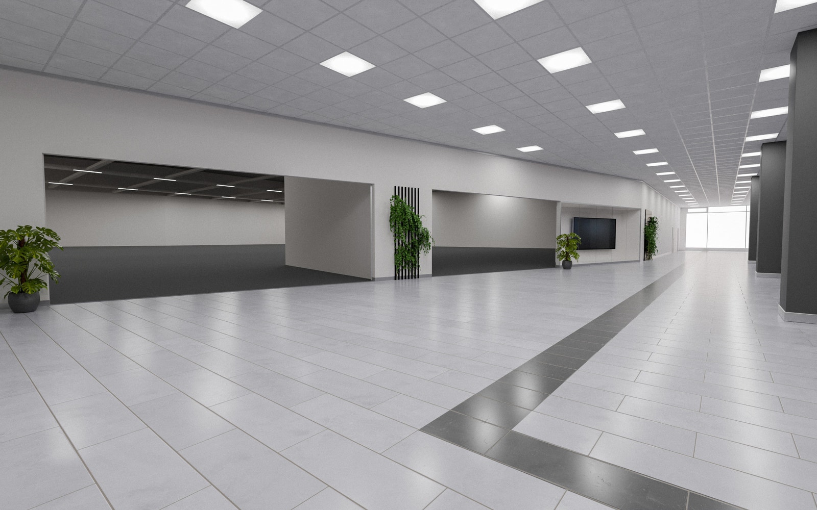 Lokalene befinner seg i senterets andre etg. Galleribilde