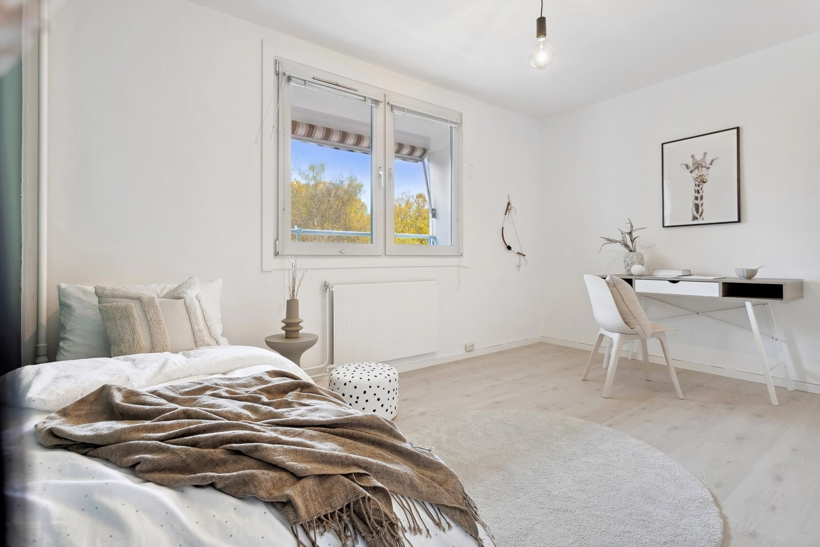 Rommene er malt i behagelige fargetoner hvor alt ligger til rette for en god natt søvn. Galleribilde