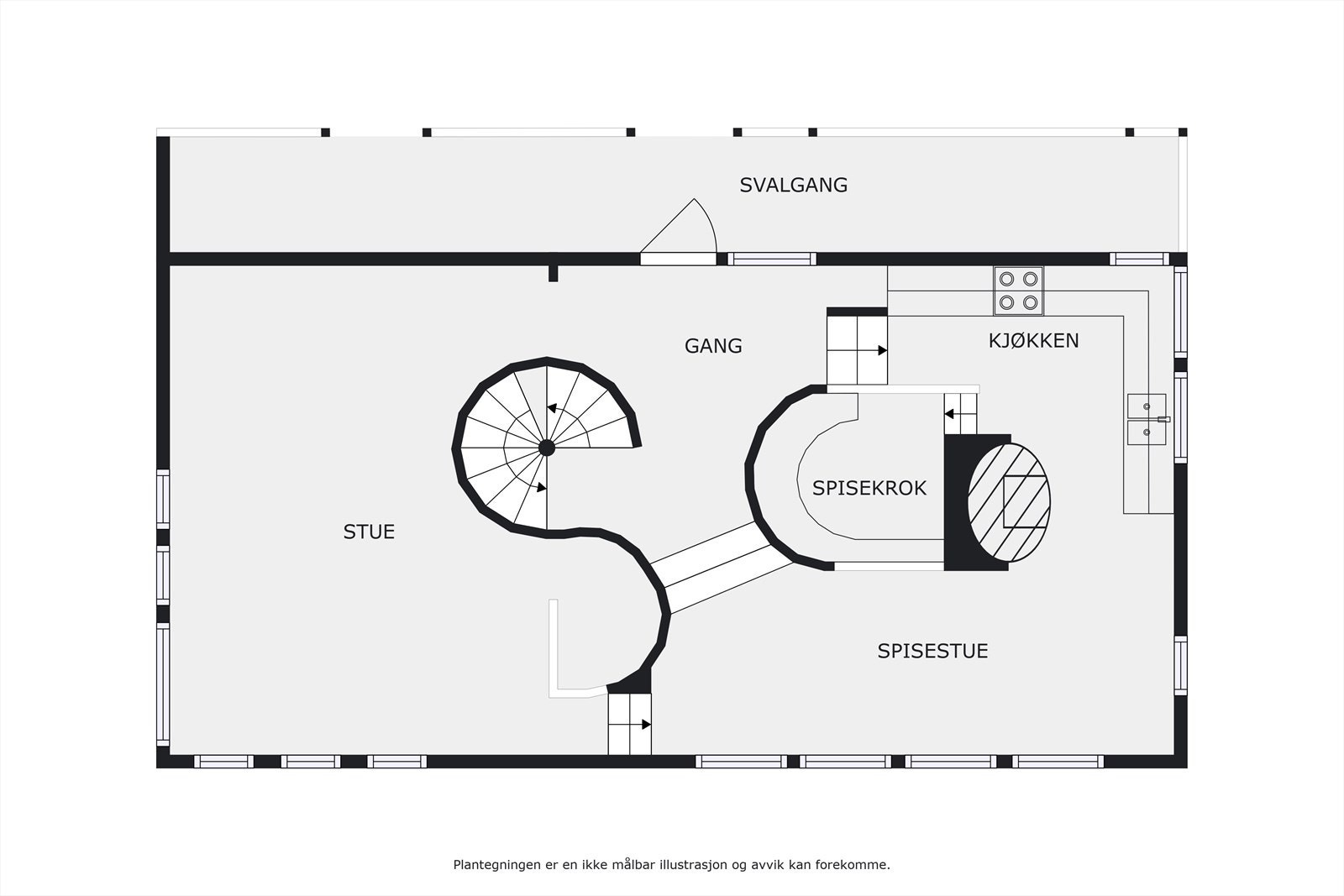 Plantegning Galleribilde