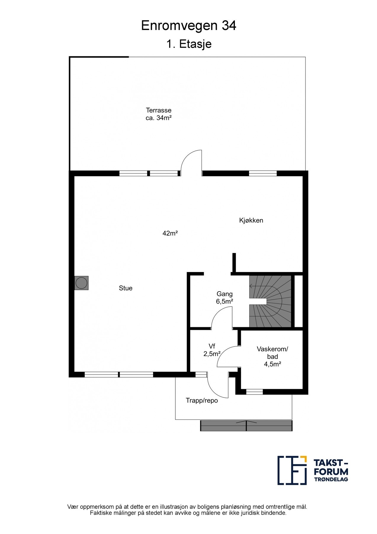 Planskisse 1.etasje Galleribilde