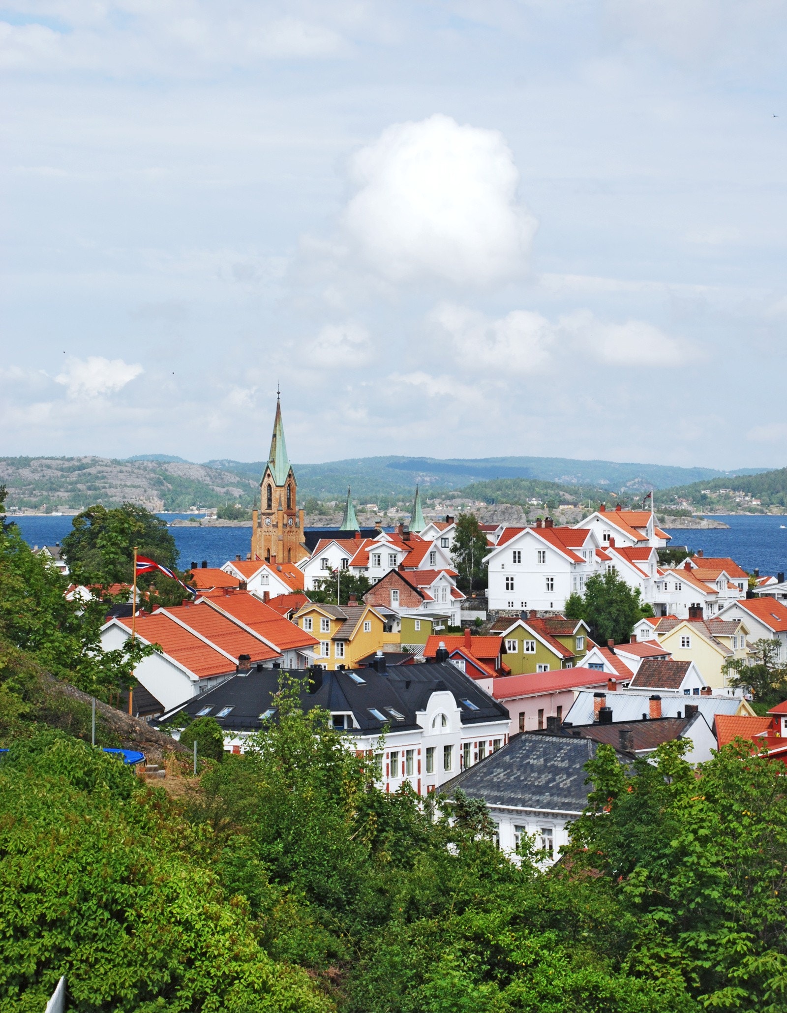 Utsikt fra hage. Galleribilde